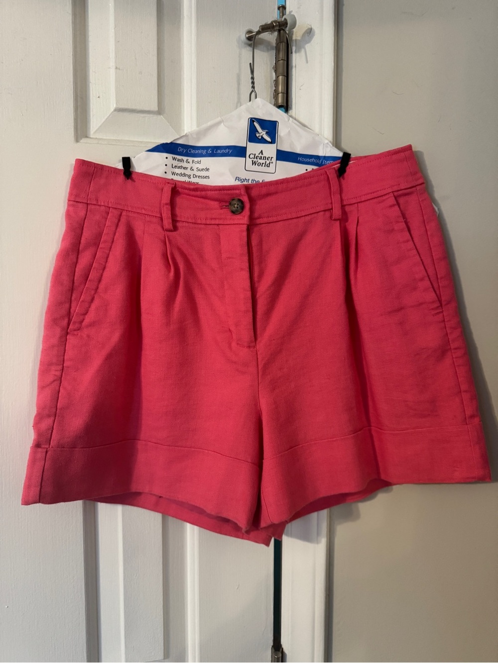 J. Crew Pink Tailored linen Shorts